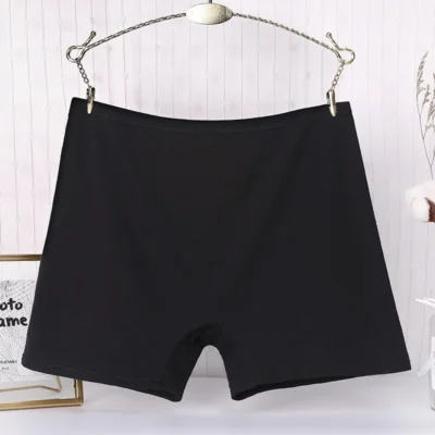 3pcs Cotton Women Panties Lady Plus Size Boxer Underwear High Waist Briefs Solid Color Female Shorts Safety Panty - Image 5