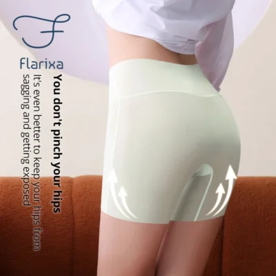 Flarixa Cool Sensation Pants for Under Skirt Women Boxers Underwear Ultra Thin Ice Silk Boyshort Anti Chafing Safety Pants - Image 4